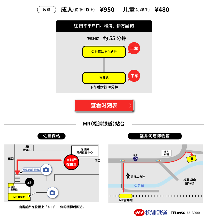 乘坐MR 松浦铁道前往
