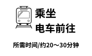 乘坐电车前往
