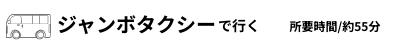 ジャンボタクシーで行く