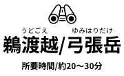 鵜渡越 うどこえ 弓張岳 ゆみはりだけ