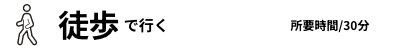 徒歩で行く