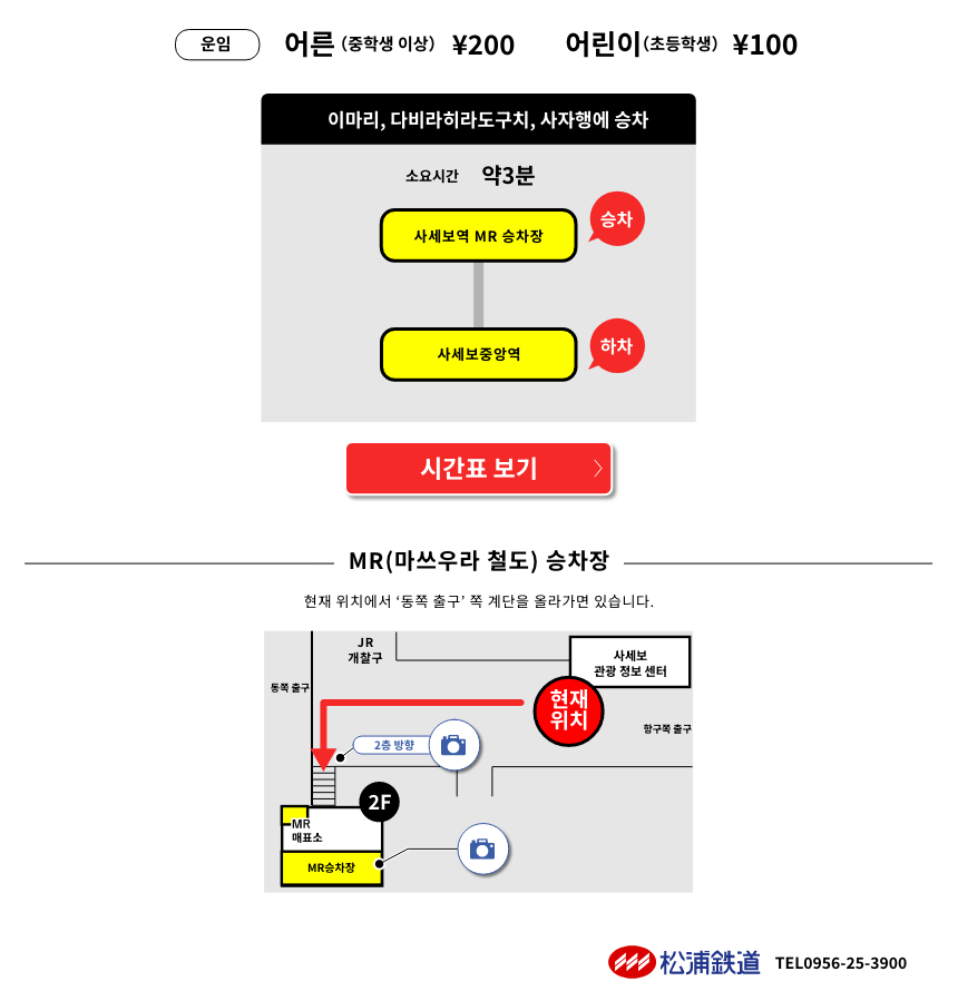 MR 마쓰우라 철도 이용